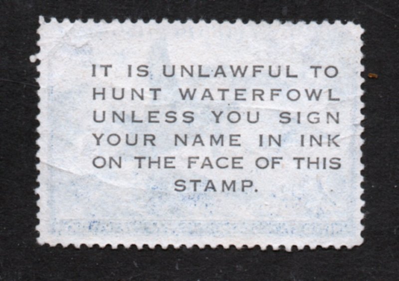 Scott  RW19 1953  Duck  Stamp unsined   NO GUM on BACK