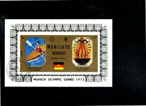 SHARJAH  1972  OLYMPICS MUNICH MEDAL WINNERS   MINT VF LH  S/S  CTO  (SH6 )