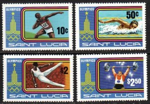 St. Lucia Sc #516-519 Mint Hinged