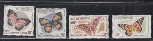 Laos # 101-103, C46, Butterflies, Mint LH, 1/3 Cat.