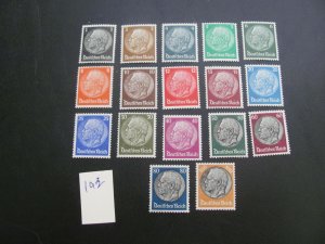 Germany 1933 MNH SC 415-431 SET  VF/XF 80 EUROS (193)