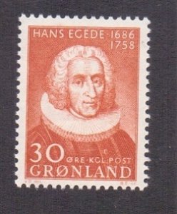 Greenland  #46  MNH  1958  Hans Egede