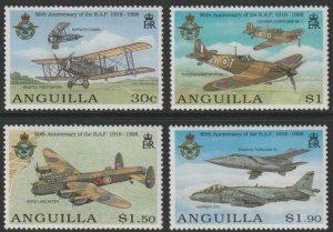 ANGUILLA - 1998 - Royal Air Force - Perf 4v Set - Mint Never Hinged