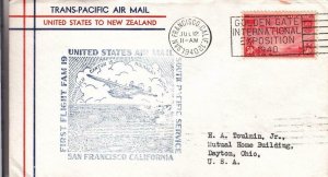 1940, 1st Flt., FAM-19, Los Angles, CA to Auckland, NZ, See Remark (39261)