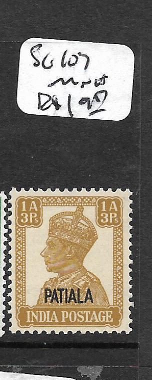 INDIA  PATIALA (PP3108B)  KGVI  SERVICE 1A 3P SG107  MNH