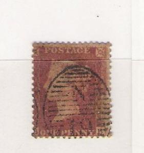 GB VICTORIA 20 VFU PLATE 14 WATERMK 20 K665