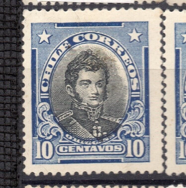 Chile 1911 Early Issue Mint hinged Shade of 10c. NW-12456