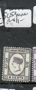 LABUAN QV 8C  SG 53   MNG  P0507A H