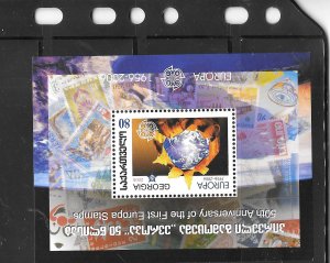 GEORGIA SC#397 2005 FIRST EUROPA STAMPS MNH XF SOUVENIR SHEET STAMPS