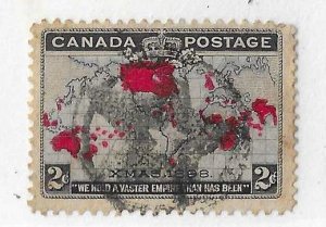 Canada Sc #85  2c map used with fancy star cancel VF