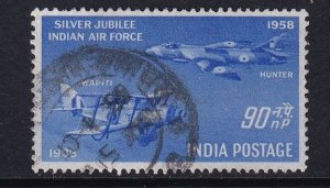 India #301  used  1958 Indian air force