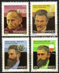 Transkei - 1984 Heroes of Medicine Set MNH** SG 160-163