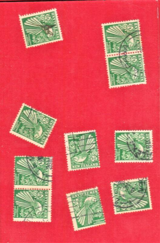 NEW ZEALAND SC# 185+230  LOT OF 10 SEE SCAN