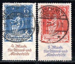 Germany Reich Scott # B3 - B4 used, exp h/s