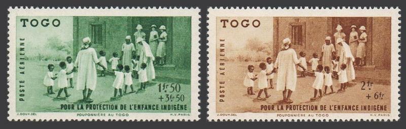 Togo CB1-CB2,MNH.Michel 174-175. Native children's welfare fund,1942.Nursery.