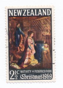 New Zealand 1969 Scott  430 used - 2.1/2c, Christmas
