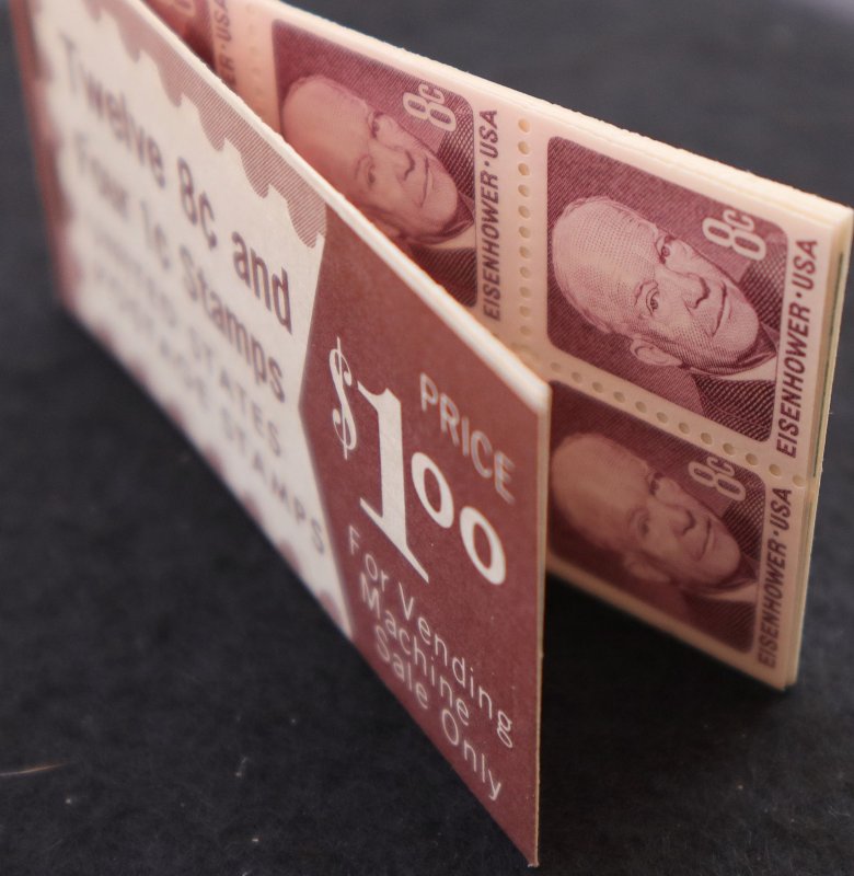 U.S. Mint Stamp Scott #BK117 2 Panes of 6 8c Stamps/1 Pane of 4 1c Stamps.