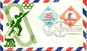 1960 Philippines FDC  Olympiad - F14889