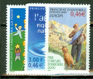 AD: Andorra (French) 279//570 MNH 1980-2003 EUROPA issues mostly complete CV ...