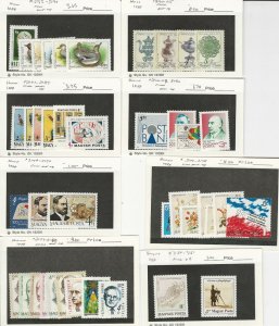 Hungary, Postage Stamp, #3135//3181 Mint NH, 1988-89, JFZ