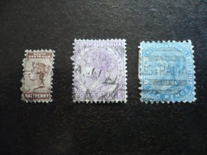 Stamps - South Australia - Scott# 76,79,80 - Used Part Set of 3 Stamps