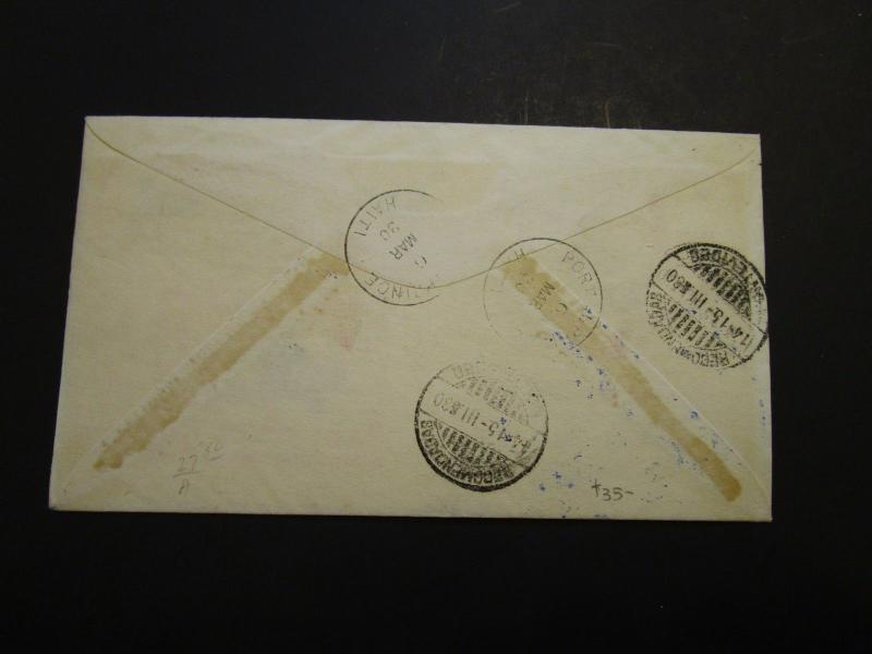 Haiti 1930 NYRBA Flight Cover to Uruguay / 3-7-1930 - Z3690