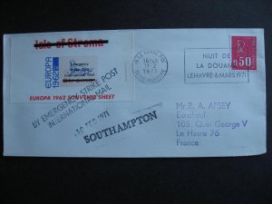 Great Britain 1971 postal strike Southampton cover with a Seal