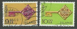 Iceland  Scott 395-396  Used