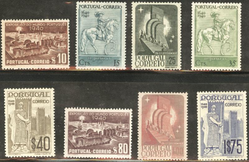 PORTUGAL Scott 587-594  MH* Lisbon Intl Expo set 1940 CV $30