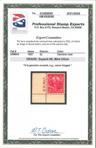 US SCOTT #643 Mint NH OG Grade Superb 98 PSE Cert SMQ $140