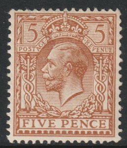 GB Scott 166 - SG381, 1912 Script Cypher 5d MH*