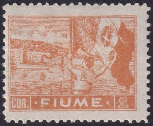 Fiume 1919 Sc 39 MH* whitish paper