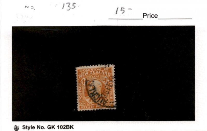 New Zealand, Postage Stamp, #135 Used, 1912 King Edward (AD)