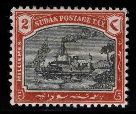 SUDAN Scott J5 MH* Steamboat on the Nile River wmk 179