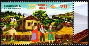 ARMENIA 2021-11 Philately for Children: Animation Film Lazy Huri, MNH