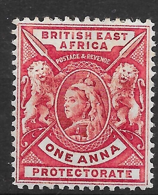 BRITISH EAST AFRICA SG66a 1896 1a BRIGHT ROSE-RED MTD MINT