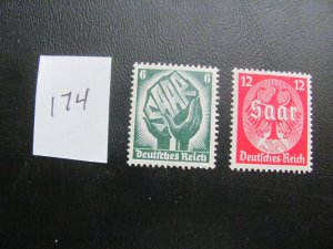 Germany 1934 MNH SC 444-445  SET  VF/XF 90 EUROS (174)