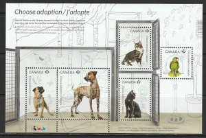 2013 Canada - Sc 2636 - MNH VF - Mini sheet - Adopt a Pet