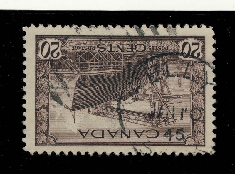 CANADA - 1945 - PELLY / SASK. CDS ON SG 386 - VERY FINE