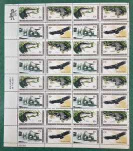 Scott 1427-1430 WILDLIFE CONSERVATION Sheet of 32 US 8¢ Stamps MNH 1972