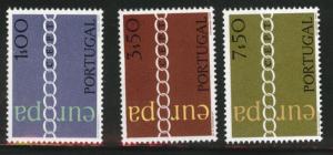 PORTUGAL Scott 1094-6, CEPT Europa 1971  MH* set