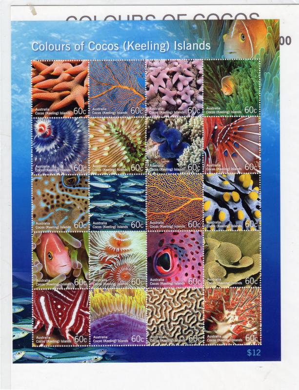 Cocos Island 2011 Colours of Cocos  Sheetlet MNH