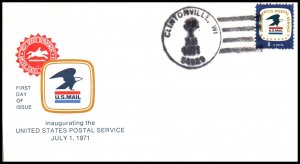 US 1396 USPS Clintonville,WI USPS U/A FDC