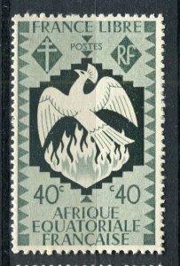 FRENCH COLONIES; EQUATORIAL Africa 1941 Phoenix MINT MNH unmounted 40c.