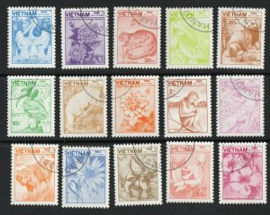 Thematic stamps VIETNAM 1984 DEFINS SET OF 15 771/85 used