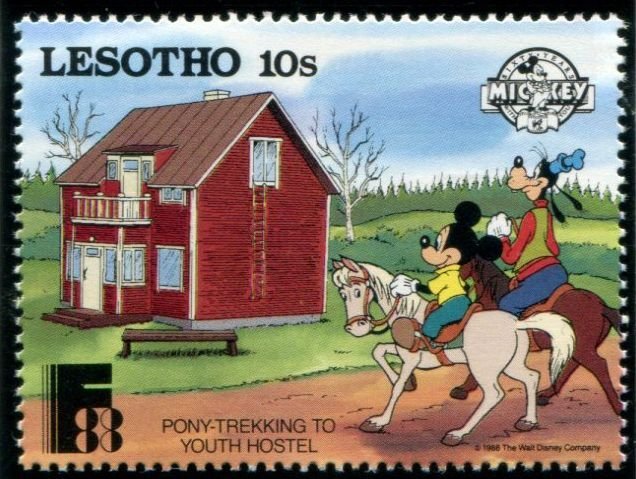 640-645 Lesotho Disney - FINLANDIA 88, MNH set of 6