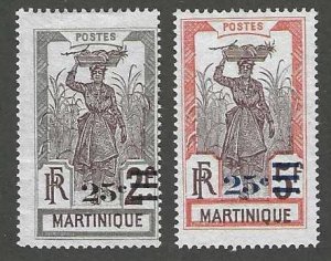 Martinique 121-122   Mint