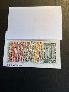 Stamps Sierra Leone Scott #173-85 hinged