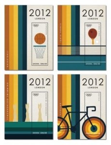 Ghana 2012 - London Olympics - Set of 4 Souvenir Sheets - Scott #2707-10 - MNH