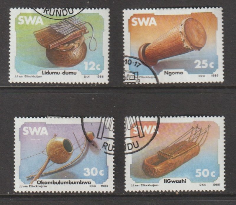 SC548-51 South West Africa 1985 Traditional Musical Instruments set used